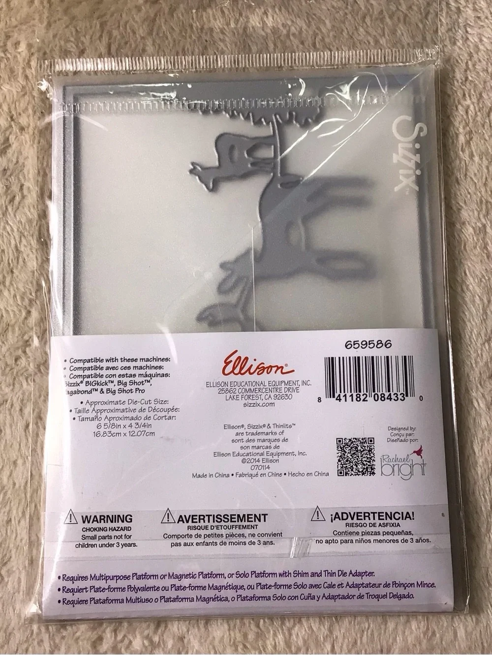 Sizzix Winter Deer Thinlits Die